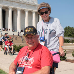 Veteran & Guardian at the Lincoln Memorial
